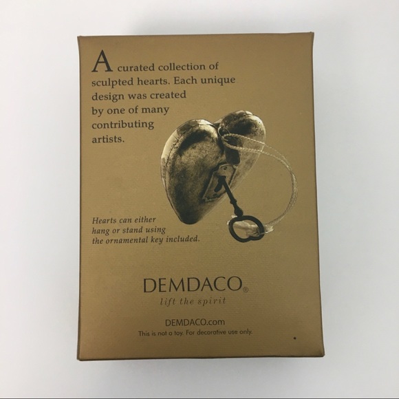 NWT Demdaco Art Hearts Let It Snow Deer Key Tassle Ornament Natalie Alexander - Picture 8 of 9